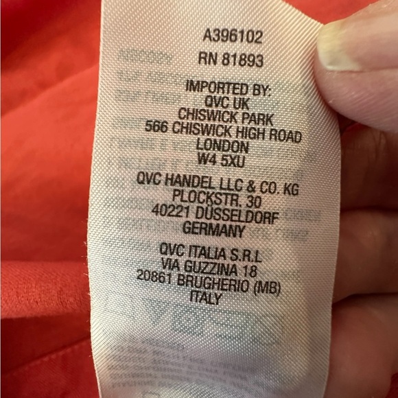 Naturals d & co Women’s Linen Blend Tunic Top Short Sleeve XL Quiet Luxury - Picture 5 of 6